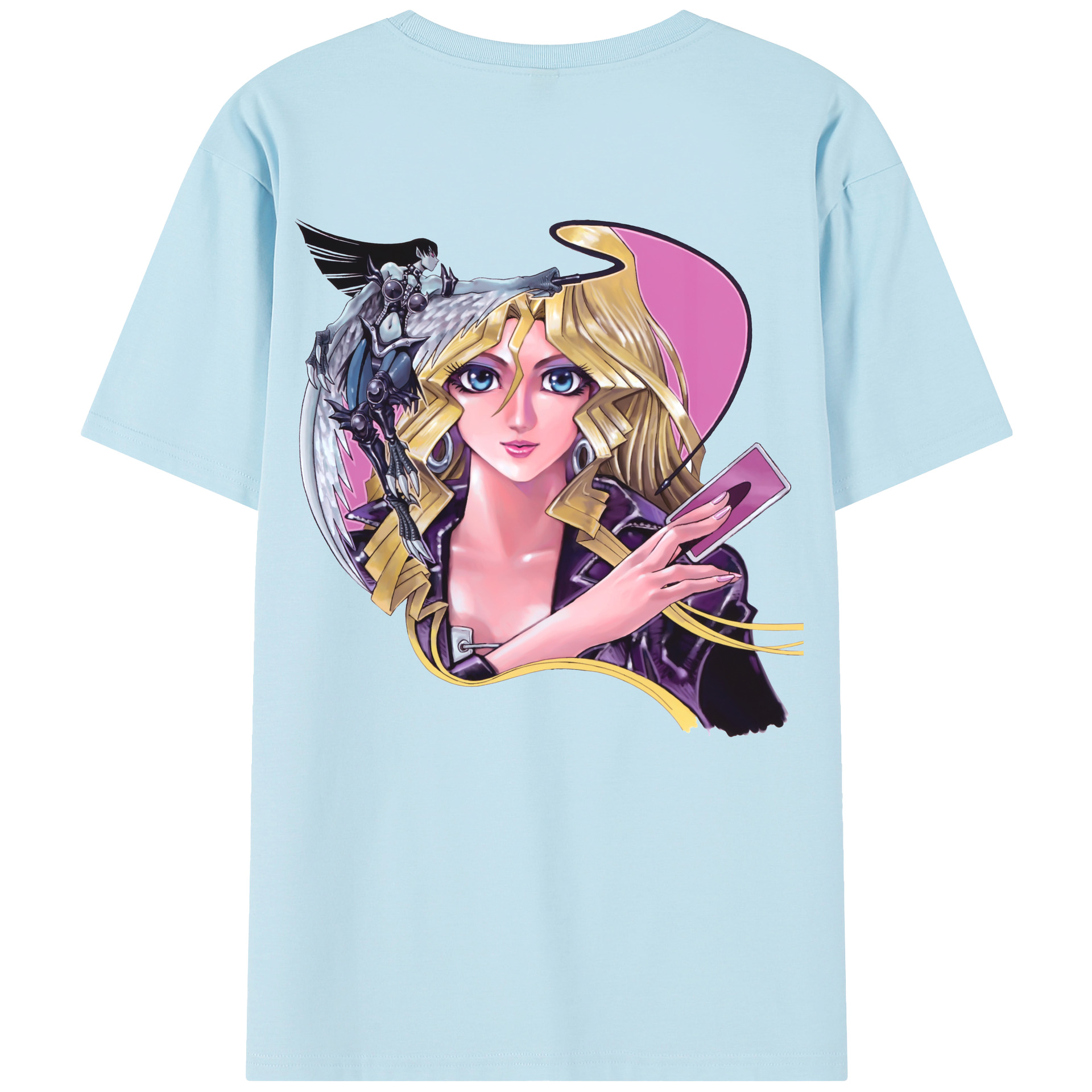 （画像用） 遊☆戯☆王 Yu-Gi-Oh! 綿100％半袖Tシャツ（背面プリント）